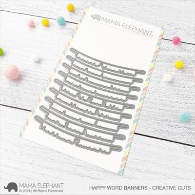 Mama Elephant Creative Cuts - Happy Word Banners
